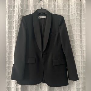 Zara Oversized Black Blazer - Size S